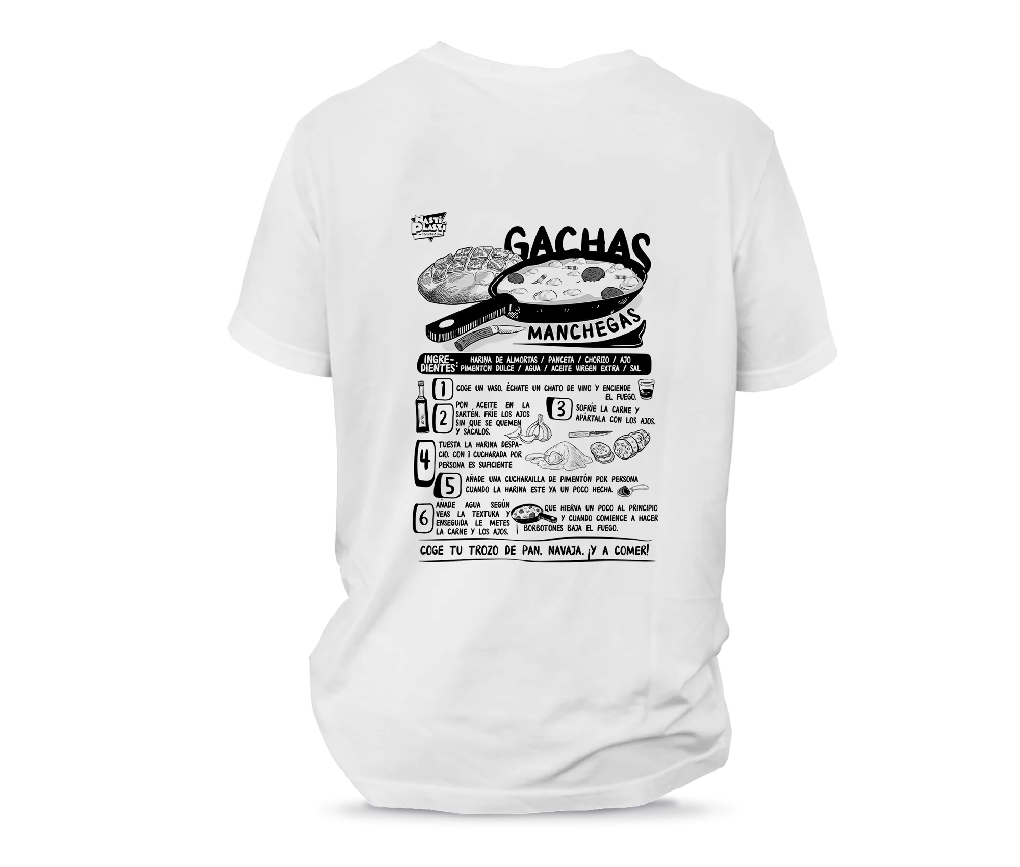 Camiseta Unisex Receta Gachas Manchegas